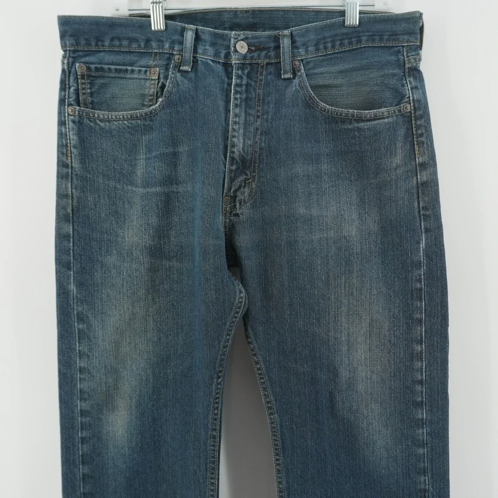 Levi's 505 Athletic Taper Jeans Mens 36x29 Blue Denim 100% Cotton 4090